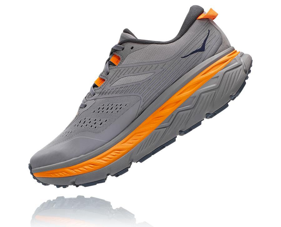 Hoka One One Trailove Tenisky Panske Siva - Stinson Atr 6 - 93504-ESMK